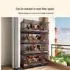 Large Iron Chicken Coop & Rabbit Cage for 20 Birds, 3-Layer, Indoor/Outdoor with Automatic Waste Cleaning