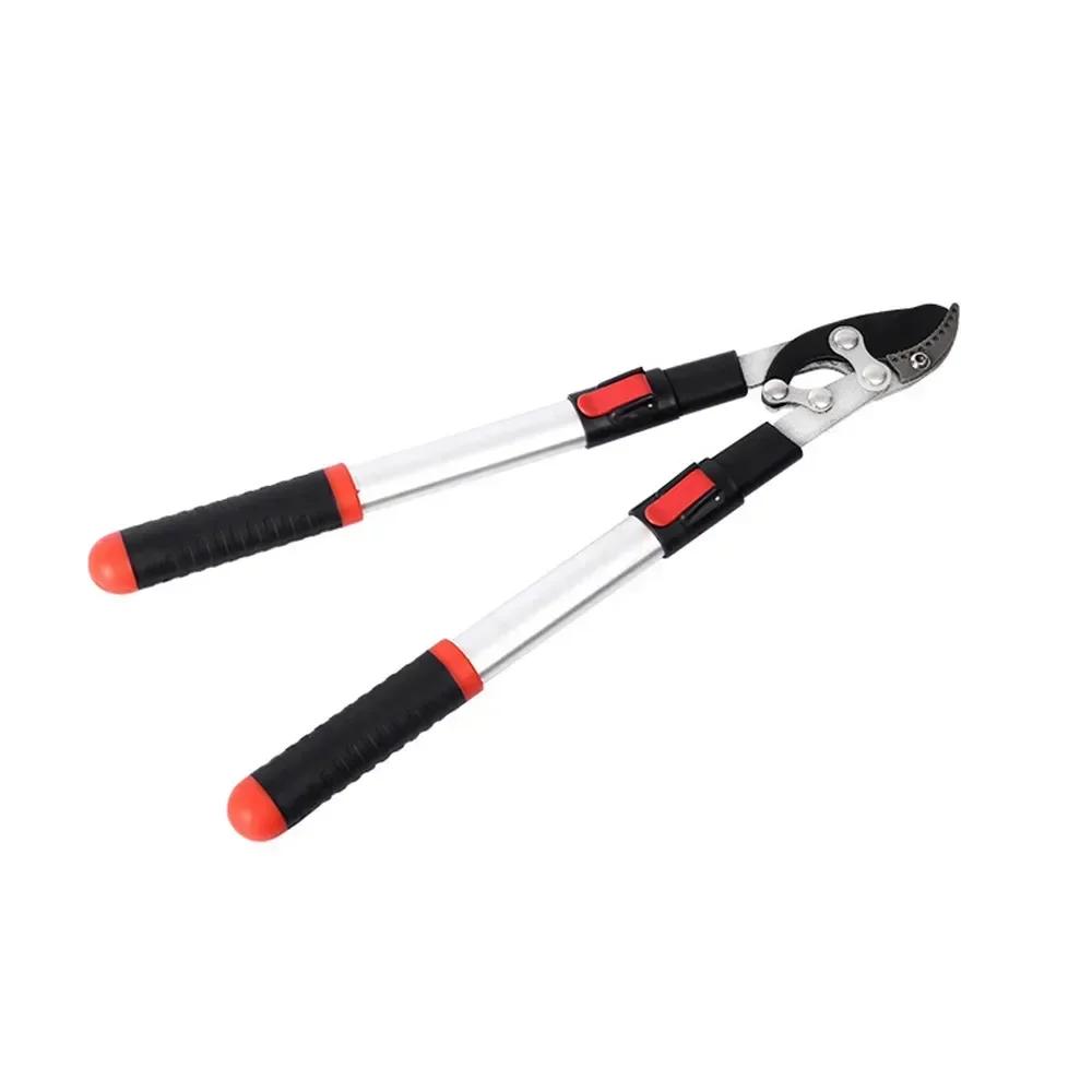 

Садовые ножницы для обрезки фруктовых деревьев, длинный секатор для веток, растягивающийся садовый инструмент SK5 из стали, садовые ножницы, профессиональные ручные инструменты серебряный