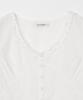 MILLO WOMEN Scallop Lace Blouse [White]