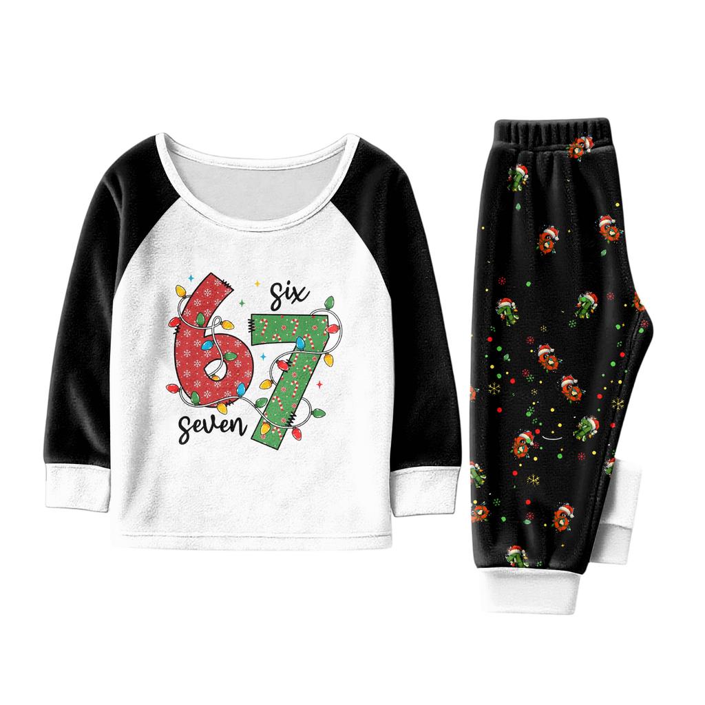 Children's Boys And Girls Thin Two-piece Long-sleeved Pants Two-piece