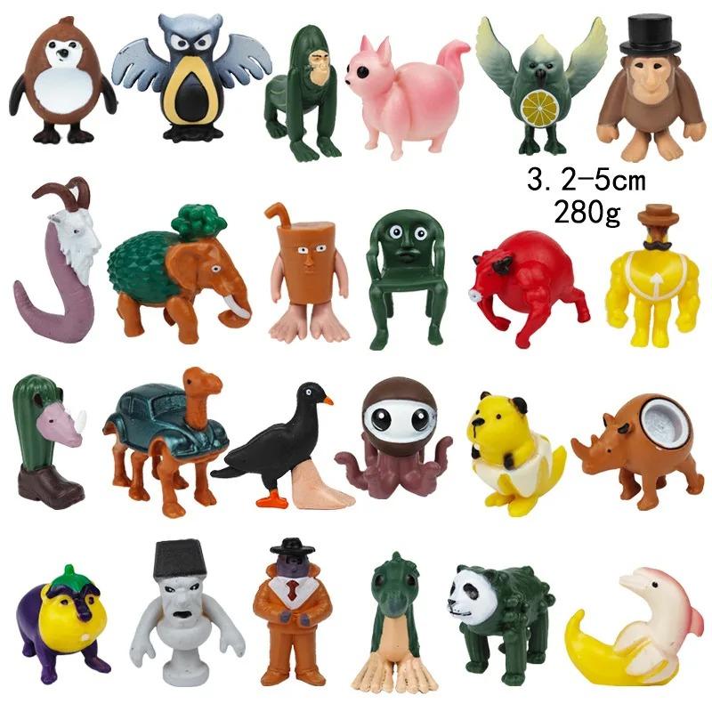 

24Pcs Series 1,2,3 Italian Brainrot Set Small Ornaments Toys Unique Tung Tung Tung Sahur Tralalero Tralala Figurine Collectible opp bag