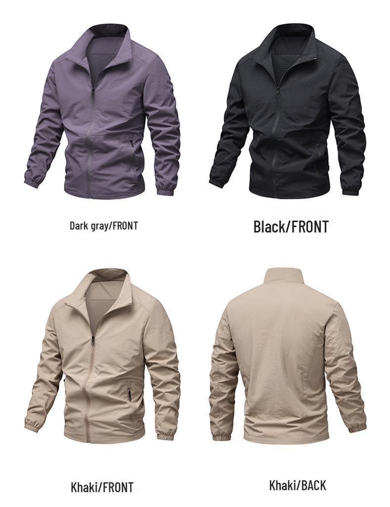 Men's Cross-Border Spring/Autumn Lightweight Windbreaker - Korean Style Casual Sports Coat