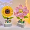 Diamond Horse Flower Block Set: Handmade Eternal Bouquet, Compatible with Lego. Creative Desktop Ornament and Ideal Gift for Girls.