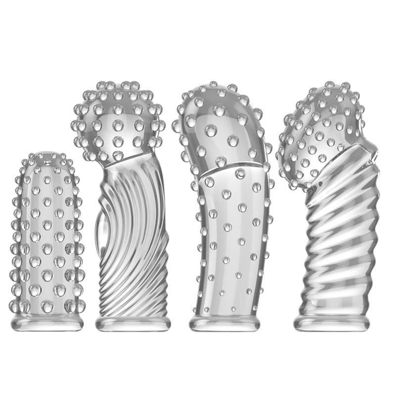 Finger Spike Sleeve Adult Sex Toy For Women Solo Play Masturbation Erotic G-spot Stimulation Accessories To Vibrators