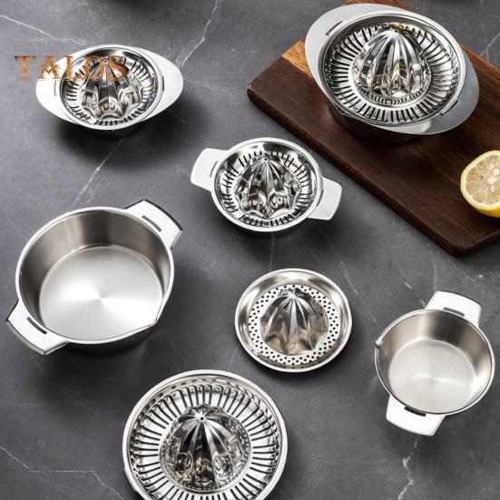 Manual Juicer Lemon Orange Squeezer Portable Hand Press Stainless Steel Citrus Juicer for Home Kitchen