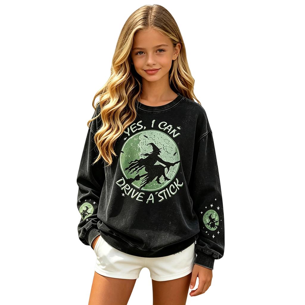 Kids Halloween Long Sleeve Printed Hoodie Casual Pullover Sweatshirt for Boys Girls