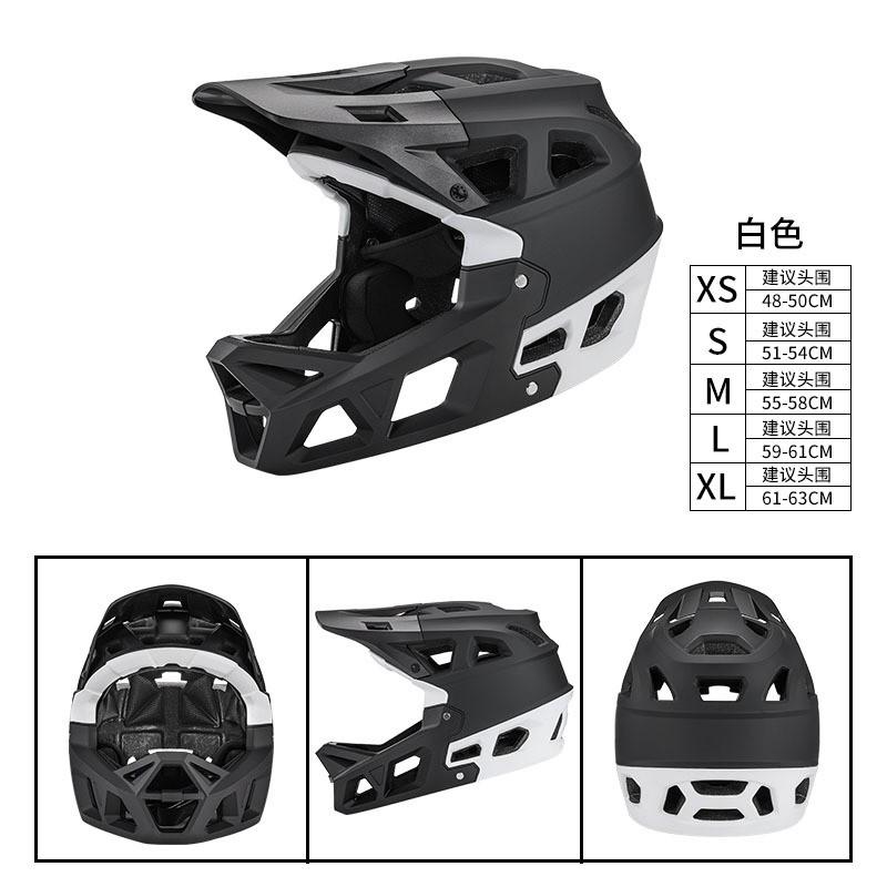 Full Face Mountain Bike Helmet Downhill Racing Adult Cycling Protective Gear PC EPS Safety