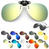 Boston UV for Men and UV400 Wide for Night [TIMYU] Clip-on Sunglasses, Style, Protection, Polarized, Women, Flip-up Style, One-touch Attachment,