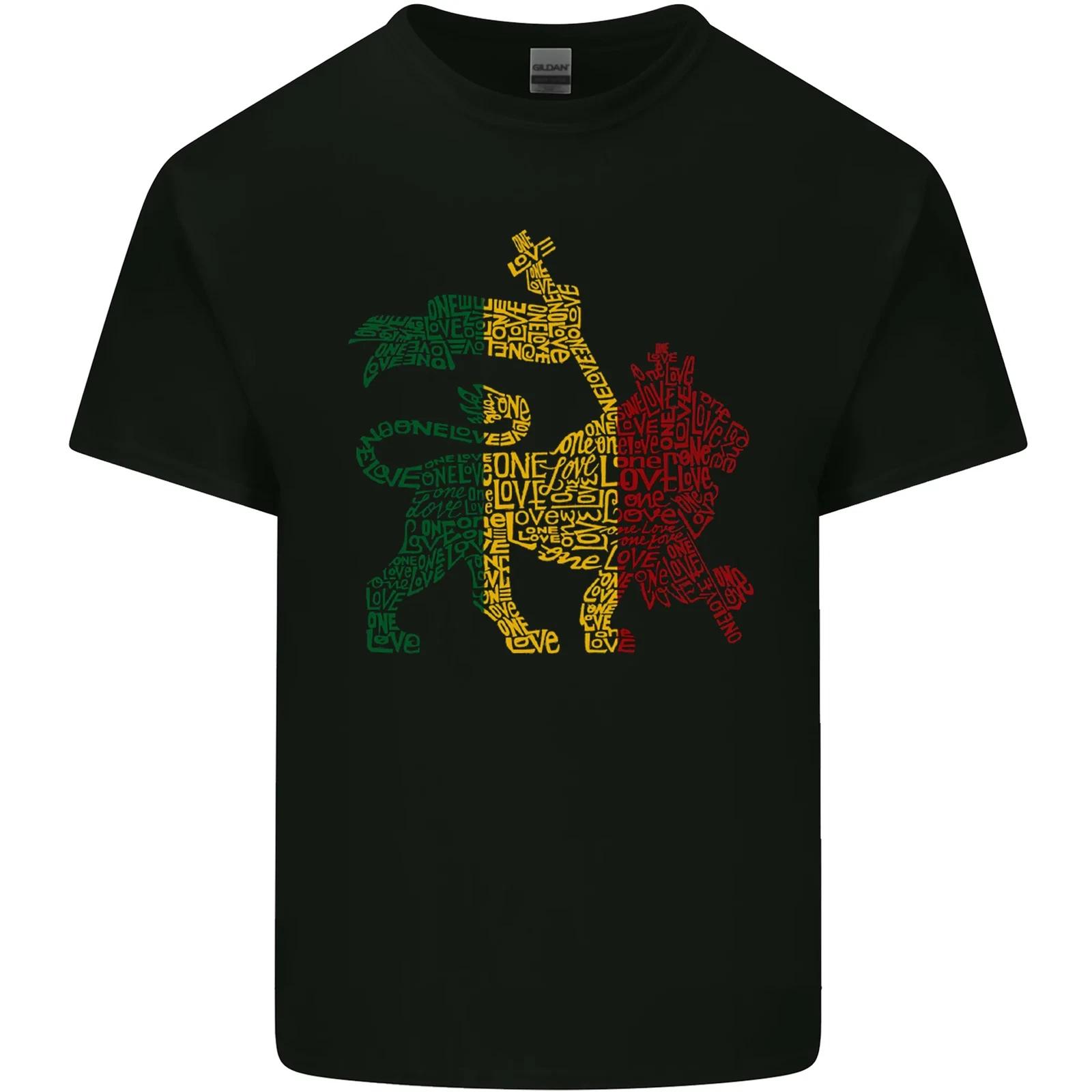 Rasta Lion Jamaica Reggae Music Jamaican T-Shirt Childrens 2XL