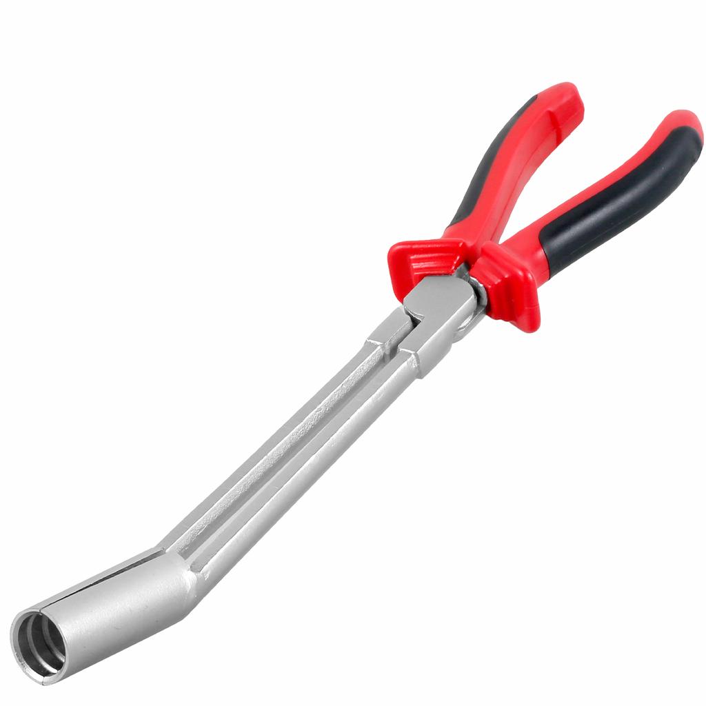 Alicates para bujías de coche, herramienta para extraer cables de cilindros de alto voltaje, alicates de bujías de mango largo para reparación de automóviles, extracción de mangueras