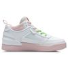 Li Ning CF New Series Classic Casual Non-Slip Lightweight Mid-Top Skate Shoes Women Sneakers White Pink AGCR112-1
