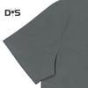 Herren Sommer T-Shirt Kurzarm Geknöpft V-Ausschnitt Kontrastfarbe Slim Fit Lässiger Pullover Mittellanges Oberteil für Outdoor-Sport