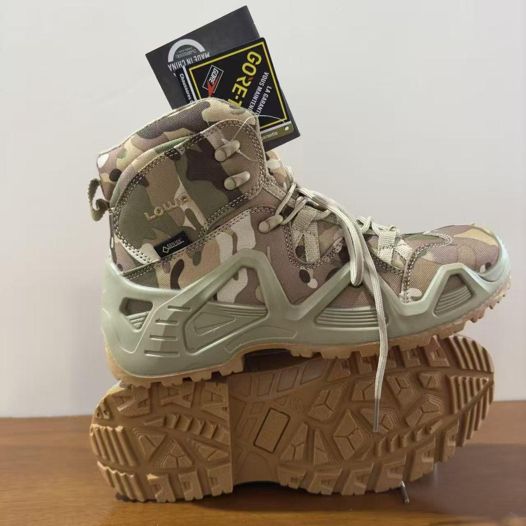 Men's Four-Season Hiking Combat Boots - Non-Slip, Water-Repellent Outdoor Shoes