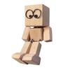 1/2/3Pcs Shaking Wooden Man Figurine Handmade Shaking Feet Wooden Doll Car Dashboard Desktop Decoration Ornament