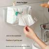 Japanese Acrylic Wall-Mounted Tissue and Towel Storage Box: Punch-Free Transparent Bathroom Napkin Holder