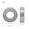 10pcs Deep Groove Ball Bearing Metal Shielded Bearing (689 ZZ 9x17x5mm)