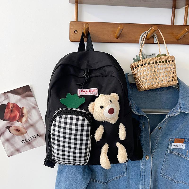 Cartable enfant cartable d'école automne et hiver nouveau sac à dos sac à dos ours mignon version coréenne tendance sac à dos maternelle garçons et filles