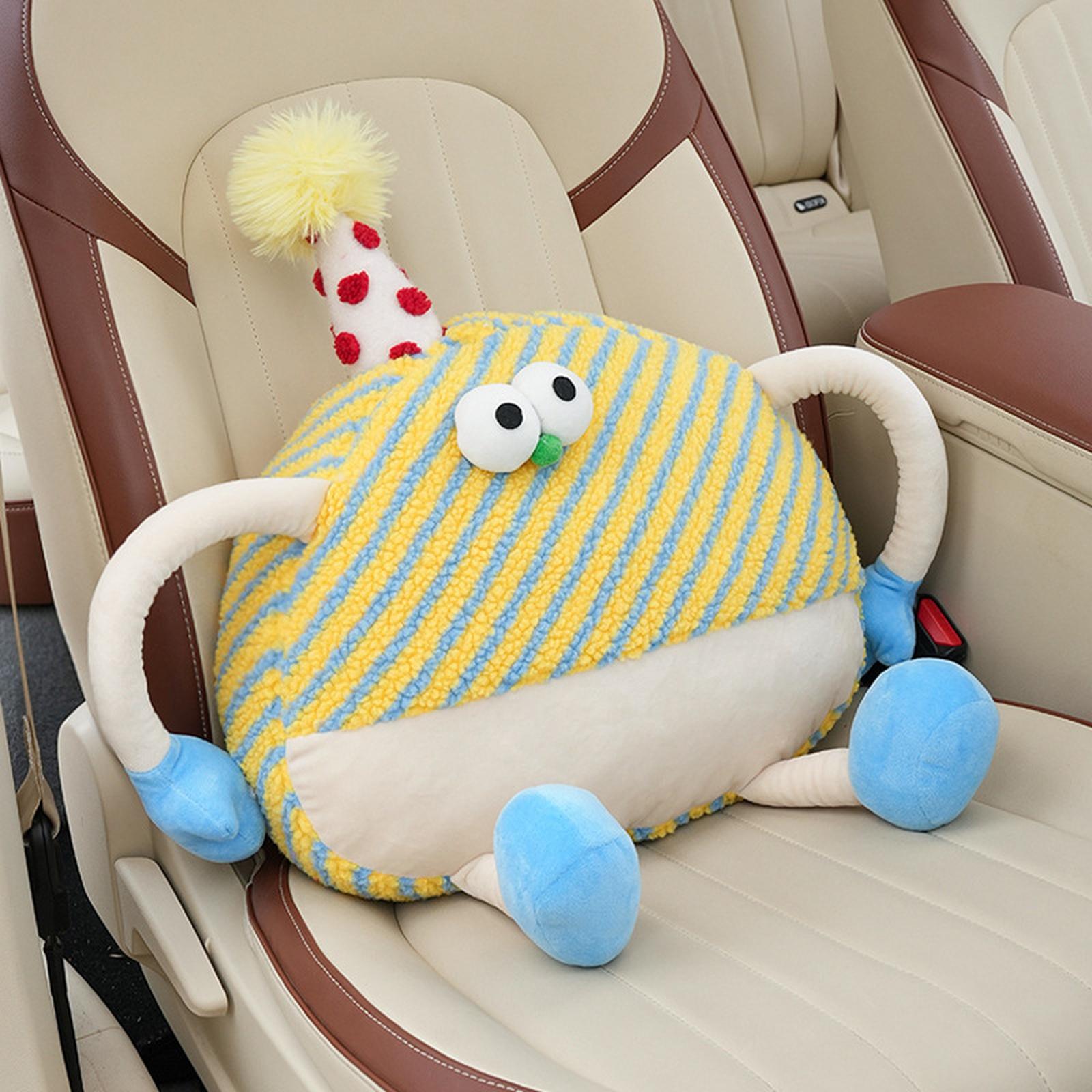 

Car Headrest Pillow Dopamine Neck Support Four Seasons Universal Waist Cushion for Car Seat One Size