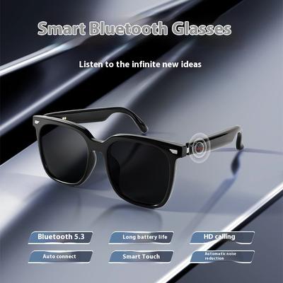 Inteligentné okuliare Bluetooth Polarizačné okuliare je možné zladiť s náhlavnou súpravou s Bluetooth slnečnými okuliarmi s technológiou Grads Pilot Black