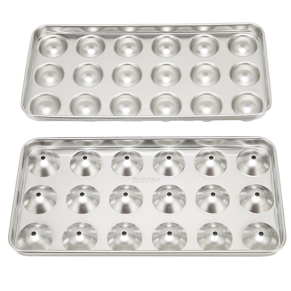 2 Pièces Acier Inoxydable 304 Bac à Glaçons en Acier Inoxydable avec Couvercle Bac à Glaçons Moule à Glaçons Bar