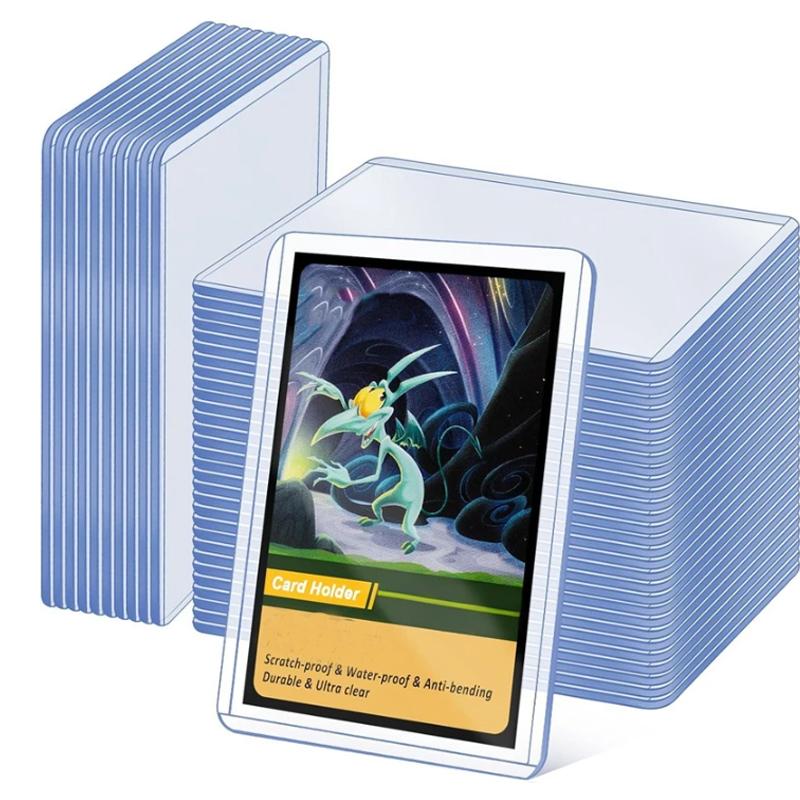 20-100Pcs 35PT Trading Card Holder Top Loading Clear Protective Hard Plastic Card Sleeves Holder For Baseball Card Sports Cards