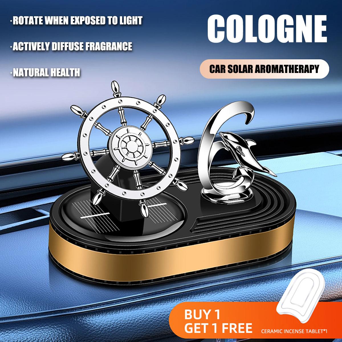 

Helmsman Fan Blade Автомобильный ароматизатор воздуха Освежитель воздуха Dolphin Украшение интерьера Солнечный вращающийся автомобильный ароматерапевтический диффузор духов золотой