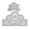2Pcs Design Die DIY Embossing Cutting Hollow Flower Invitation Card Making Tool