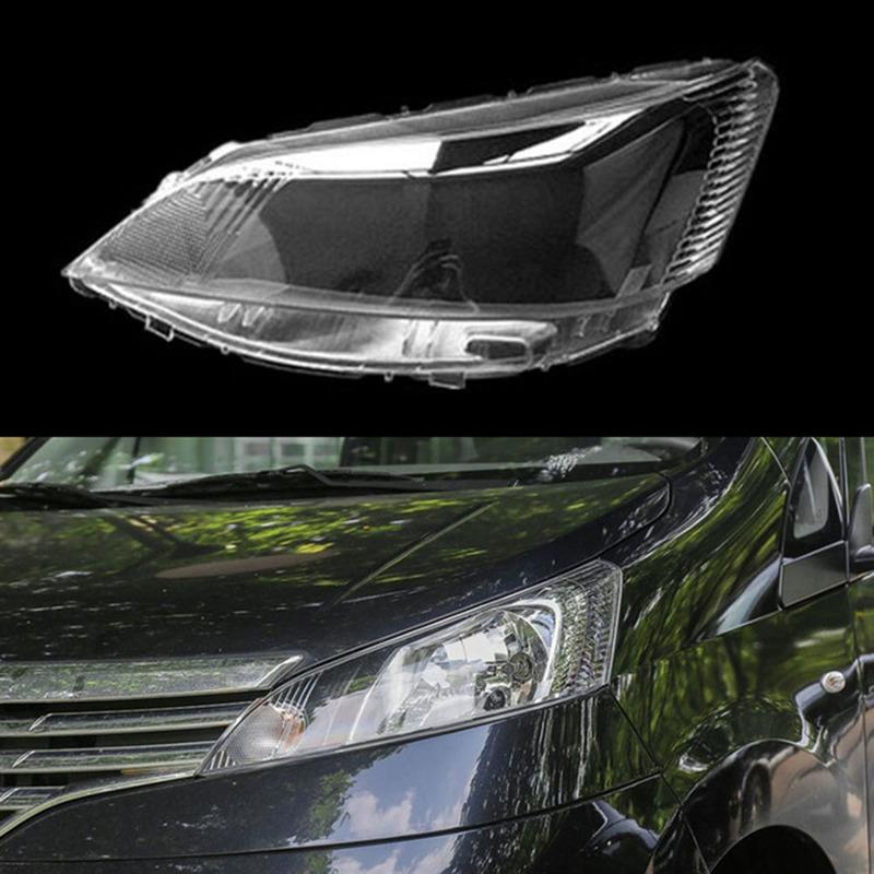 2Pcs Car Front Headlight Lens Cover Headlight Lamp Shell for Nissan NV200 2010-2018