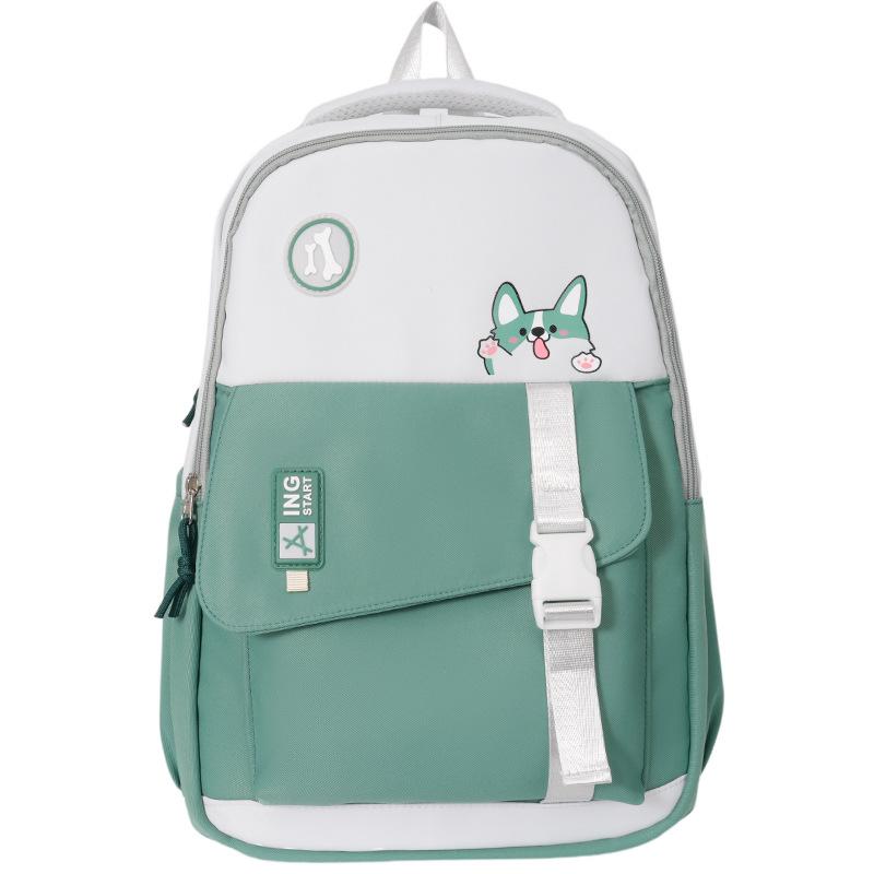 School bag new women's school bag junior high school college student burden reduction school bag ins simple high value backpack