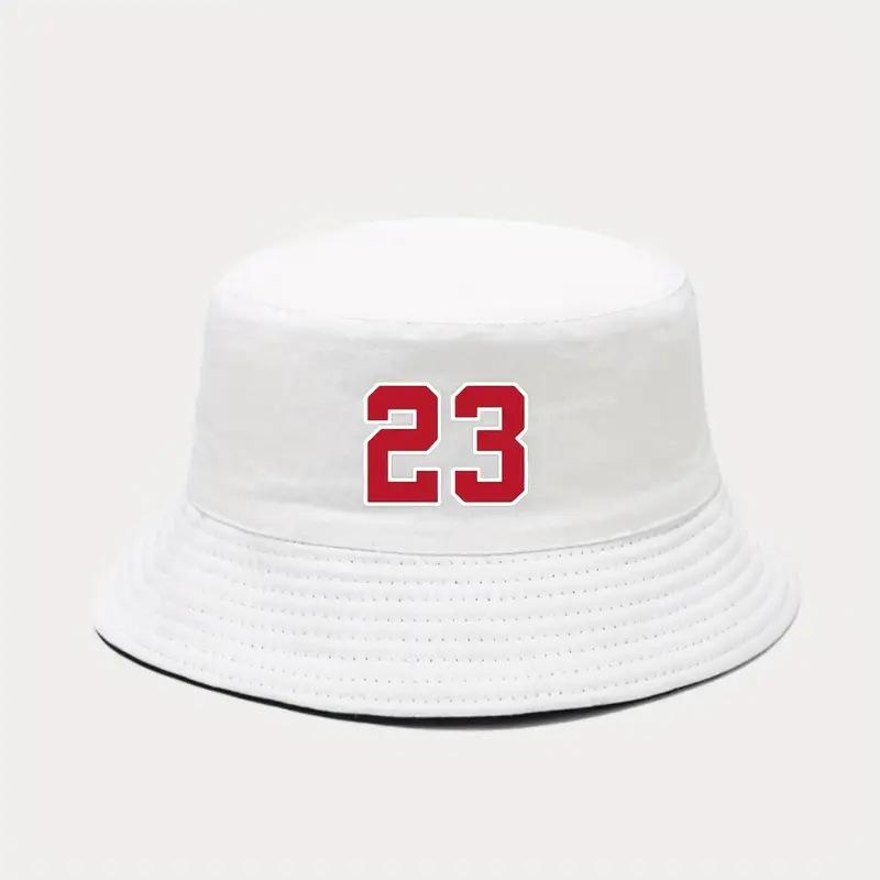 

Number 23 Printed Bucket Hats Unisex Summer Beach Panama Hat Men s and Women s Casual Hat Outdoor Folding Fishing Fisherman Hats белый