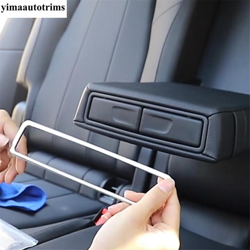 Auto Rücksitz Armlehne Aufbewahrungsbox Becherhalter Dekor Abdeckung Zierleiste Zubehör Für Mercedes Benz A-Klasse W177 A200 A220  - 2024