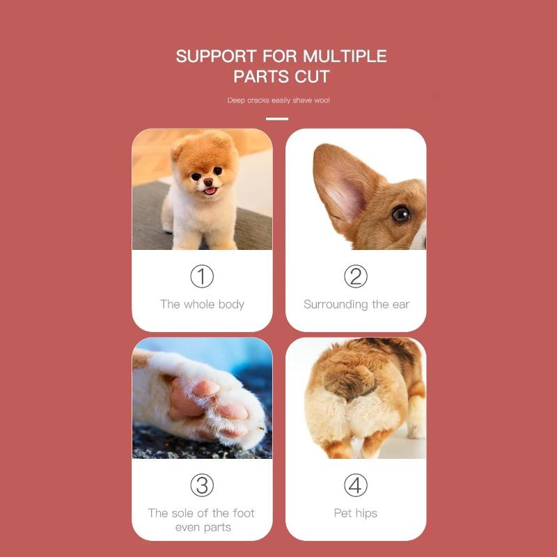 2026 VGR Macchina Tagliacapelli Potente di Alta Qualità Tagliacapelli Elettrico Professionale per Cani Trimmer per Peli di Animali Domestici Taglio Facile Senza Impigliarsi nei Peli V-202