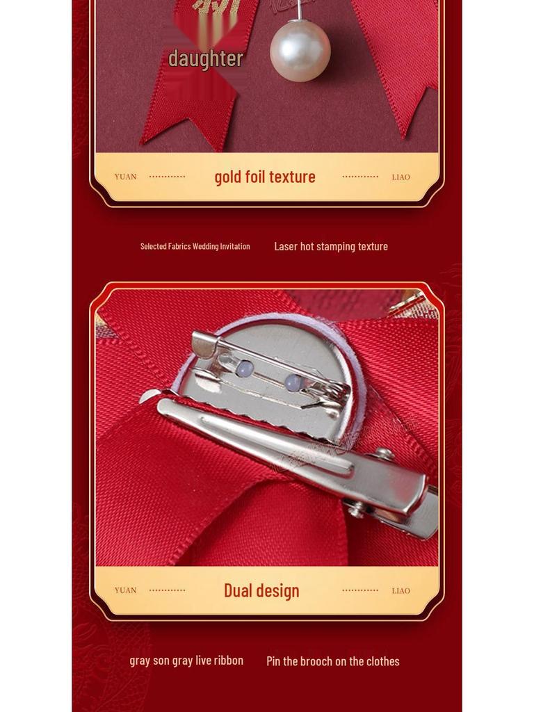 Elegant Handmade Wedding Corsage & Boutonniere Set for Bride, Groom, Parents, and VIP Guests