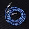 LINSOUL Euphrosyne Litz6 Type Silver Plated Cable Earphone Upgrade Cable 5N-OCC (Blue-Black, 2.5mm-MMCX)