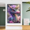 1 Rhinestone Canvas Drill Painting with Set Dragon Tools 5D Full Drill