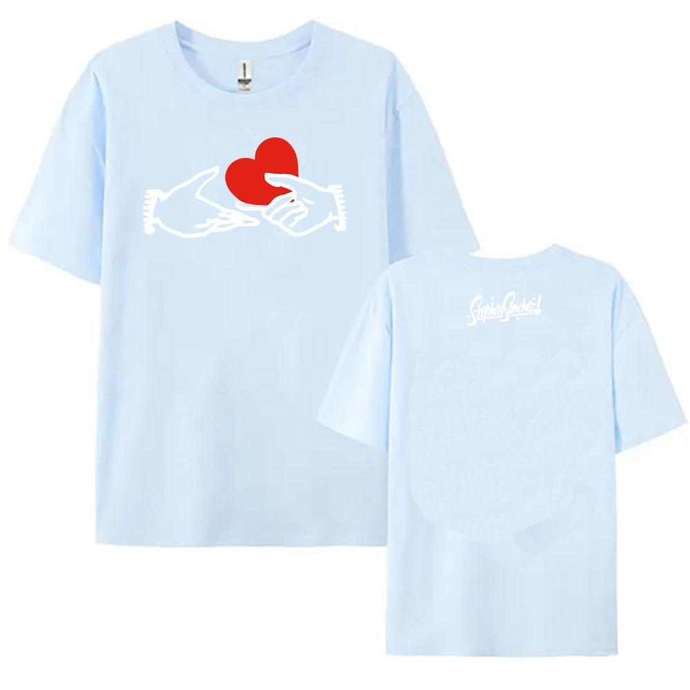 Stephen Sanchez Love,Love,Love Album T-shirt Short Sleeve Cotton O-neck Female Tshirts Unisex Streetwear Casual Summer Tees Top