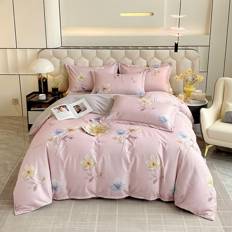 Hodo Pure Cotton Brushed 4-Piece Bedding Set