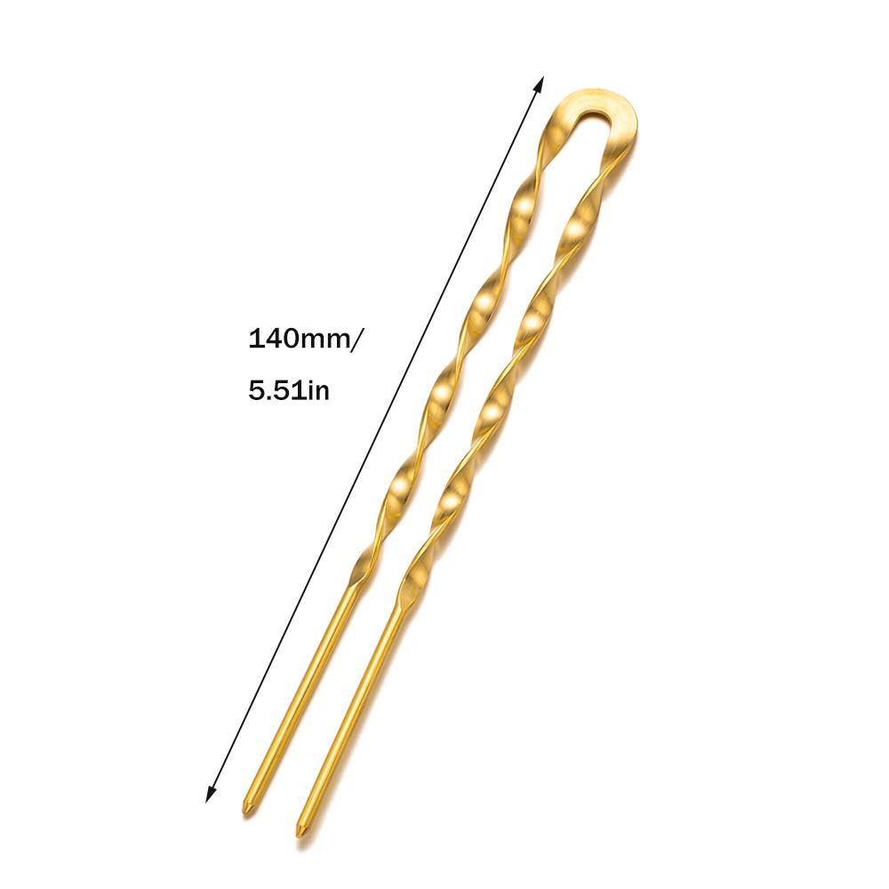 Fashion Simple U-shaped Metal Hairpins Vintage Hair Pin Fork Sticks For Women Girls Hair Styling Headwear Decorative Accessories