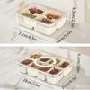 4/8 Vakken Snackdoos Container Draagbaar Reis Koelkast Voedsel Opbergdoos, Snack Organizer, Verdeelde Opbergcontainers Saladebox