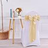 Satin Chair Sashes Wedding Chair Bow Knot Ribbon Tie For Wedding banquet ThanksgivingParty HotelBirthdayBanquet Chair Decoration