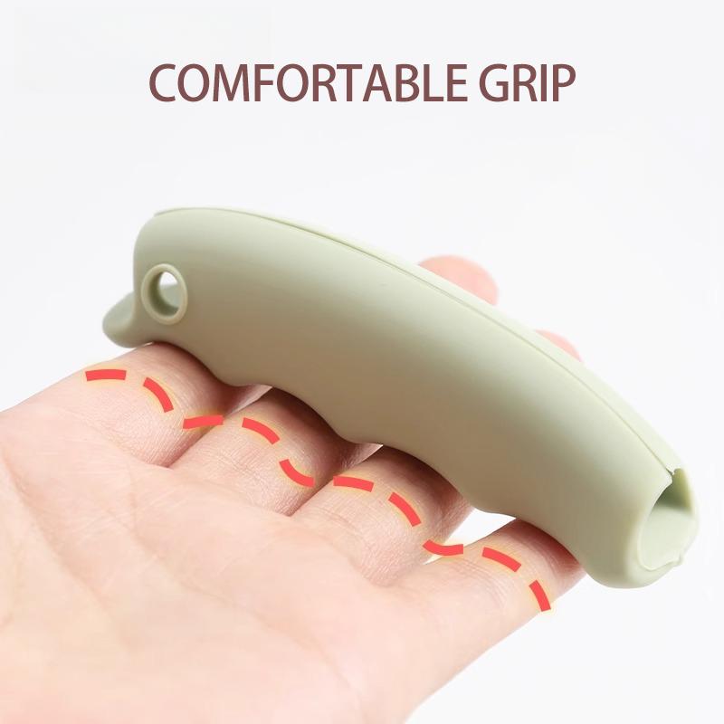 Ergonomic Silicone Grocery Bag Handle Anti-slip Comfort Grip for Heavy Shopping Bags Portable Labor-saving Handle Carrier Tools