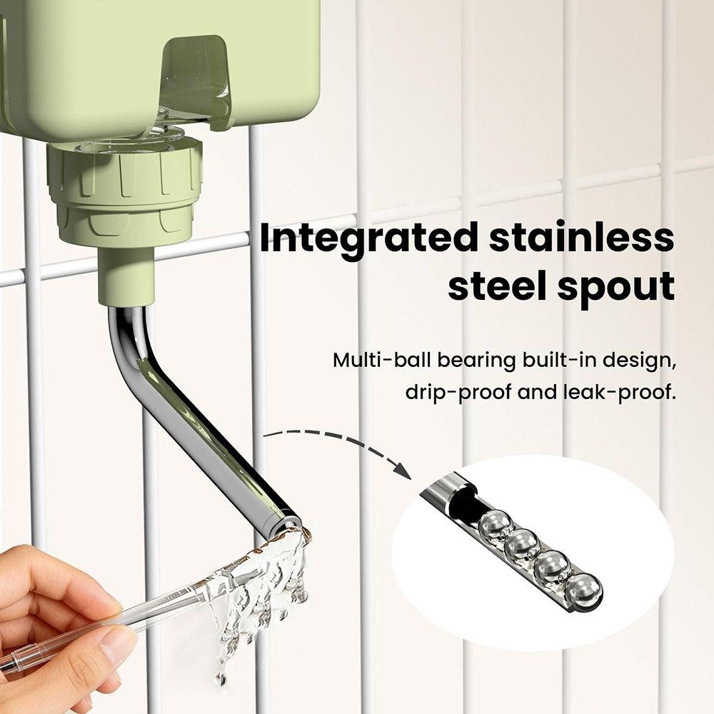 Leak-Proof Animal Water Bottle No-Drip Dog Water Dispenser  for Crates/Cages Accessories