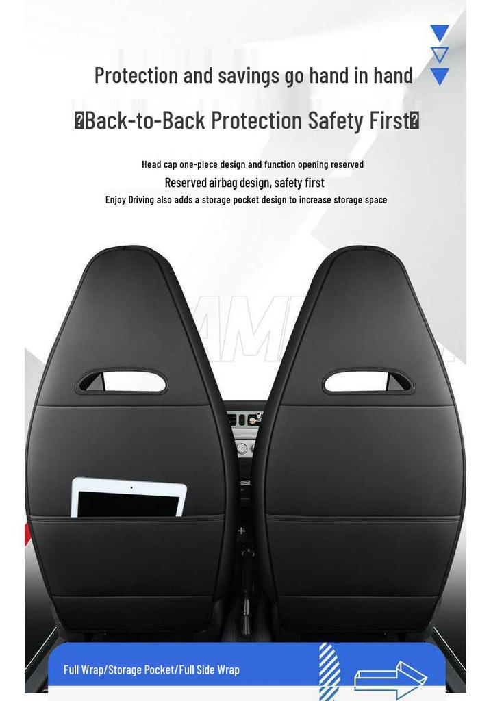 202426 Wuling Hongguang Mini Macaron Full-Coverage Seat Cushion - Modified Interior Car Seat Cover.