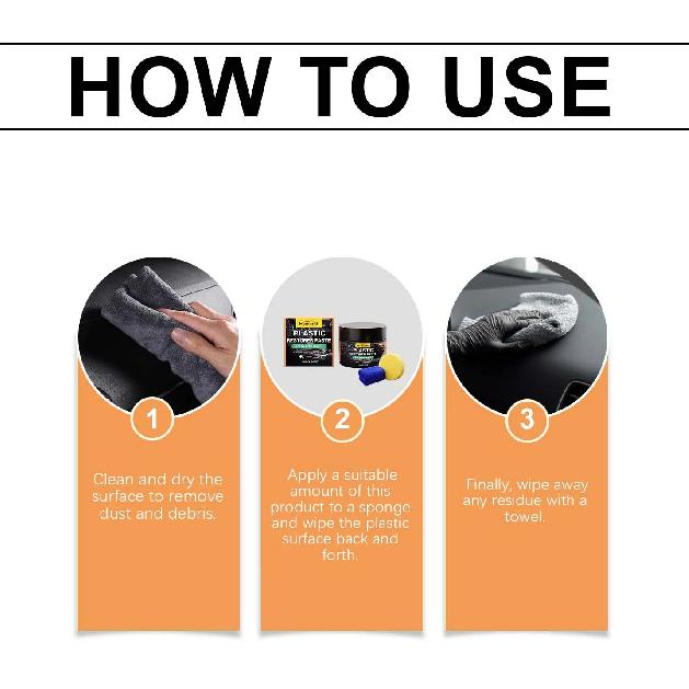 Car Interior Cleaner,Plastics Restore Agent,Car Plastics Renovator,Leather Scratch Repair Liquid,Effectively Stop Interior Aging
