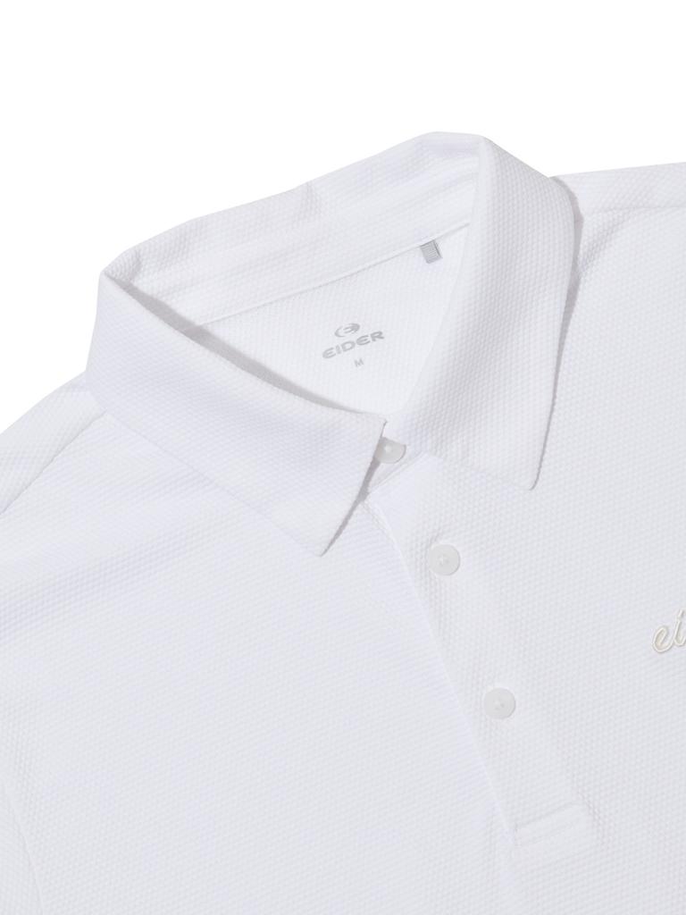 EIDER Coolution Men'S Ice Bubble Short Sleeve Polo Shirt_White