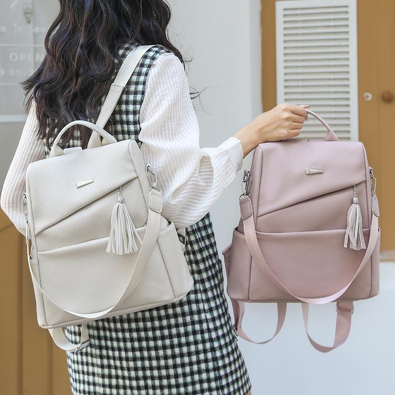 Diebstahlsicherer Rucksack Damen Rucksack mit großem Fassungsvermögen Umhängetasche mit Doppelfunktion