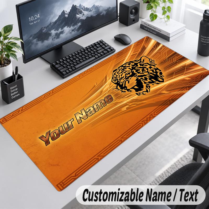 Custom Name Text Mouse Pad Hull FC Personalized Desk Pad For Work And Gaming