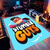 Stumble Guys Chaos Teppich für Wohnzimmer Schlafzimmer Zuhause Sofadekoration, Rutschfeste Bodenmatte für Kinder
