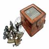 Brass Sextant Nautical Brass Sextant Working Marine Vintage/Leather Box - Brass Nautical Vintage Sextant