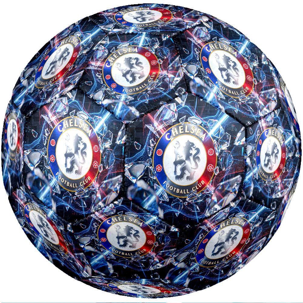 Chelsea FC Theme soccer ball Size 5 Soccer Ball Soft Touch Professional Training Football for Outdoor Sports
